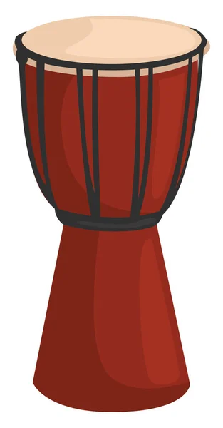 Bongo Drum Ilustração Vetor Sobre Fundo Branco — Vetor de Stock