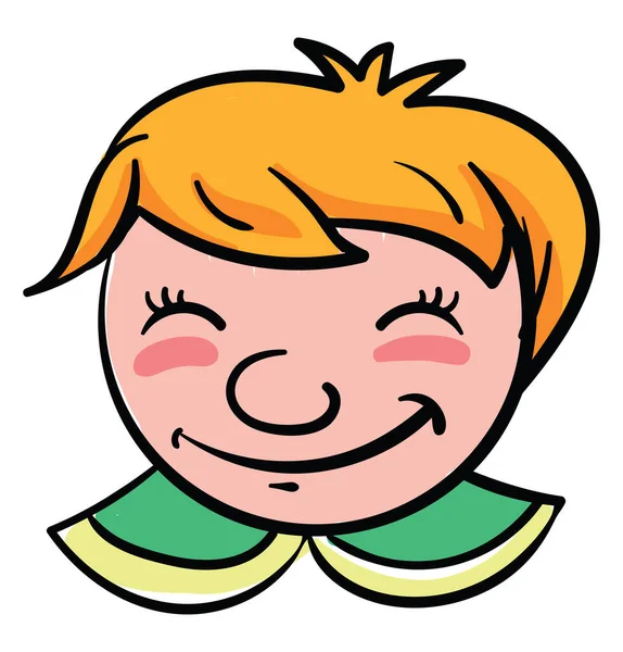 Щаслива Дитина Ілюстрація Вектор Білому Тлі — стоковий вектор