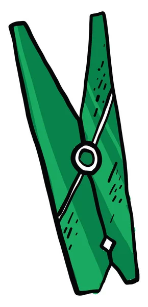 Špendlík Zelený Ilustrace Vektor Bílém Pozadí — Stockový vektor