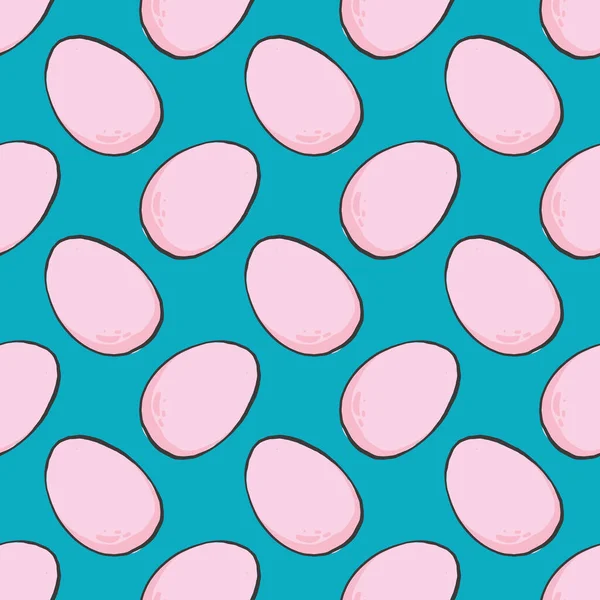 Eier Muster Illustration Vektor Auf Weißem Hintergrund — Stockvektor
