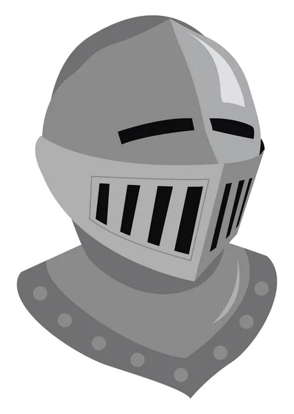 Рыцарь Шлем Иллюстрация Вектор Белом Фоне — стоковый вектор