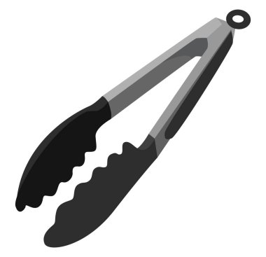 Mutfak maşası, illüstrasyon, beyaz arkaplan vektörü