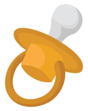 Bebek memesi, illüstrasyon, beyaz arkaplanda vektör