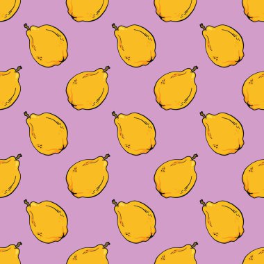 Organik quice, açık mor arkaplanda pürüzsüz desen.
