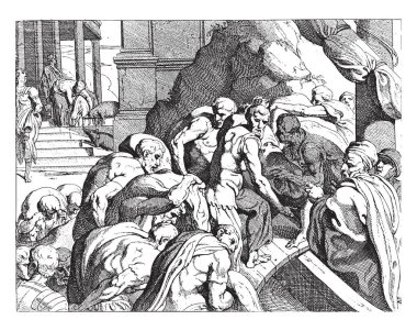 Odesa Kirke 'den, Theodoor van Thulden' den, Francesco Primaticcio 'dan, Nicolo Dell Abate' den, 1633 Odysseus 'tan ve adamlarından sonra Kirke' den ayrılır..