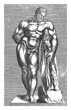 Herkül heykeli, bilinmeyen, 1584, eski oyma..