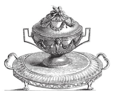 Modes Modes veya New Modes, 15 Eylül 1786, pl. Üç, A.B. Duhamel, 1786 Sugar Ot, eski gravür..