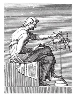 Dönen Tekerlekli Kadın, Adamo Scultori, Michelangelo 'dan sonra, 1585, klasik oyma..