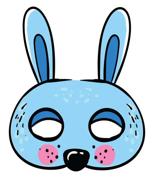 Masque Lapin Illustration Vecteur Sur Fond Blanc — Image vectorielle