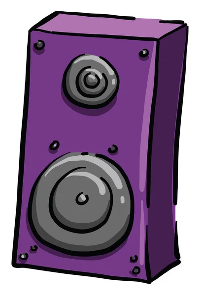 Фиолетовый Динамик Иллюстрация Вектор Белом Фоне — стоковый вектор