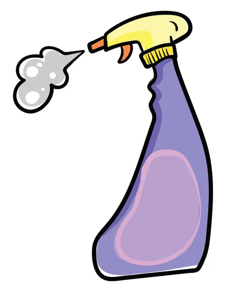 紫色清洁剂 白色背景上的病媒 — 图库矢量图片