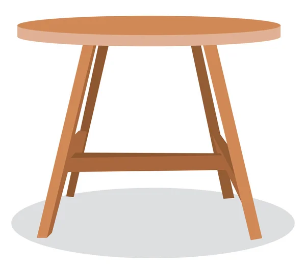 装饰木桌子 白色背景上的矢量 — 图库矢量图片