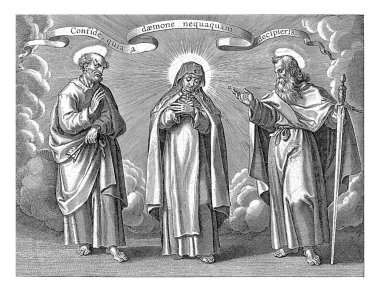 Aziz Peter ve Paul, Theresa 'ya 1613' te Vita B. Virginis Teresiae A adlı albümde, iblislerin üstesinden gelmede sıklıkla yardımcı olurlar..