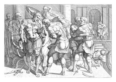 Minerva, Odysseus ve düşman Ithacan oymacılığı altında Odesa ile Ithacan isyancıları arasında uzlaşma sağlandı..