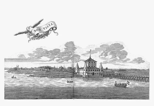 마우리 스타드의 Boavista 1636 1644 View Boavista Mauritsstad 1636 1644 — 스톡 사진