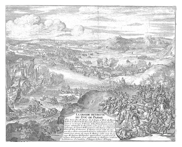 Rückzug Aus Der Armee Des Herzogs Von Parma 1592 Blick — Stockfoto