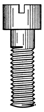Machine Vida kısa, ince, sivri uçlu, düz uçlu metal bir iğnedir ve etrafında dönen sarmal bir ipliktir, klasik çizgi çizimi veya kabartma çizimi.