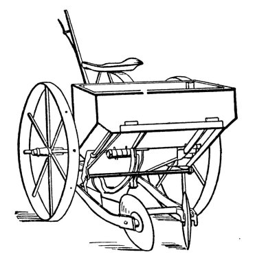 20. yüzyıl klasik çizim ya da gravür çizimine sahip bir makine ekicisi..