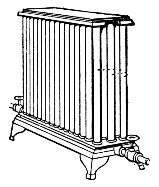 Radiadores São Trocadores Calor Transfere Energia Térmica Para Fins Aquecimento — Vetor de Stock
