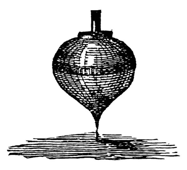 Een Typische Voorstelling Van Een Topje Kinderspeelgoed Vaak Peervormig Gemaakt — Stockvector