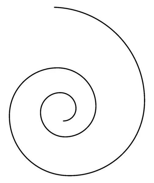 Spiral Curve Είναι Μια Καμπύλη Που Απλώνεται Από Ένα Σημείο — Διανυσματικό Αρχείο