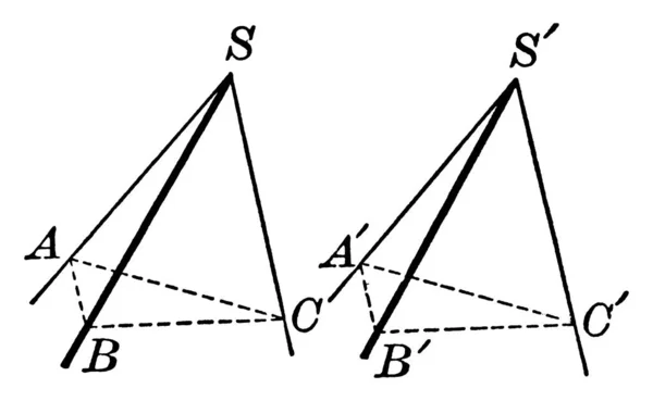 꼭짓점 만나는 평면에 다면체 앵글스 Polyhedral Angles — 스톡 벡터