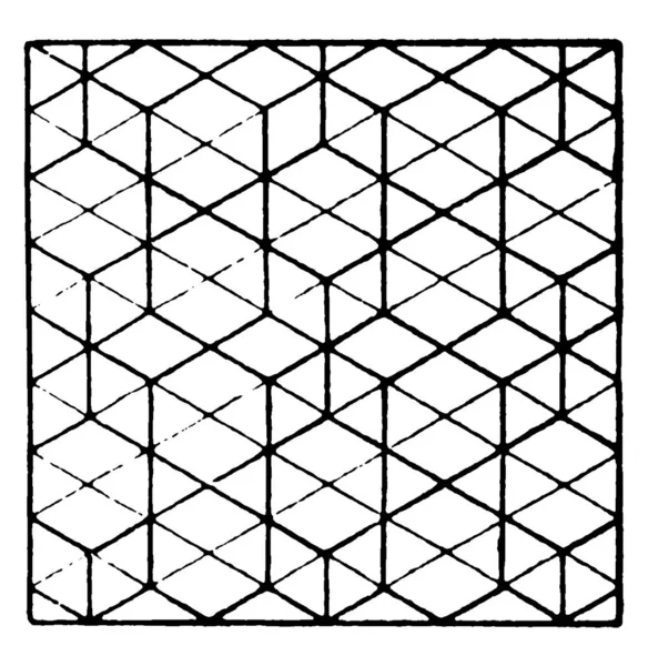 Tessellation Ett Arrangemang Former Tätt Sammanfogade Utan Mellanrum Eller Överlappningar — Stock vektor