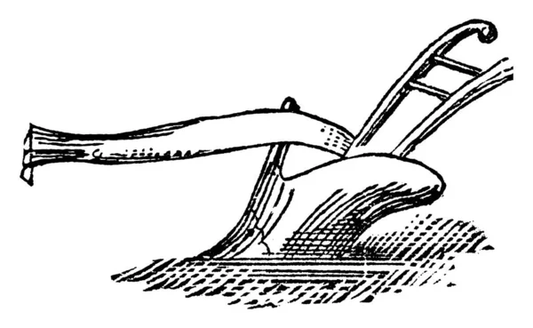 Instrumento Bem Conhecido Para Cultivo Inicial Solo Preparação Terra Para — Vetor de Stock