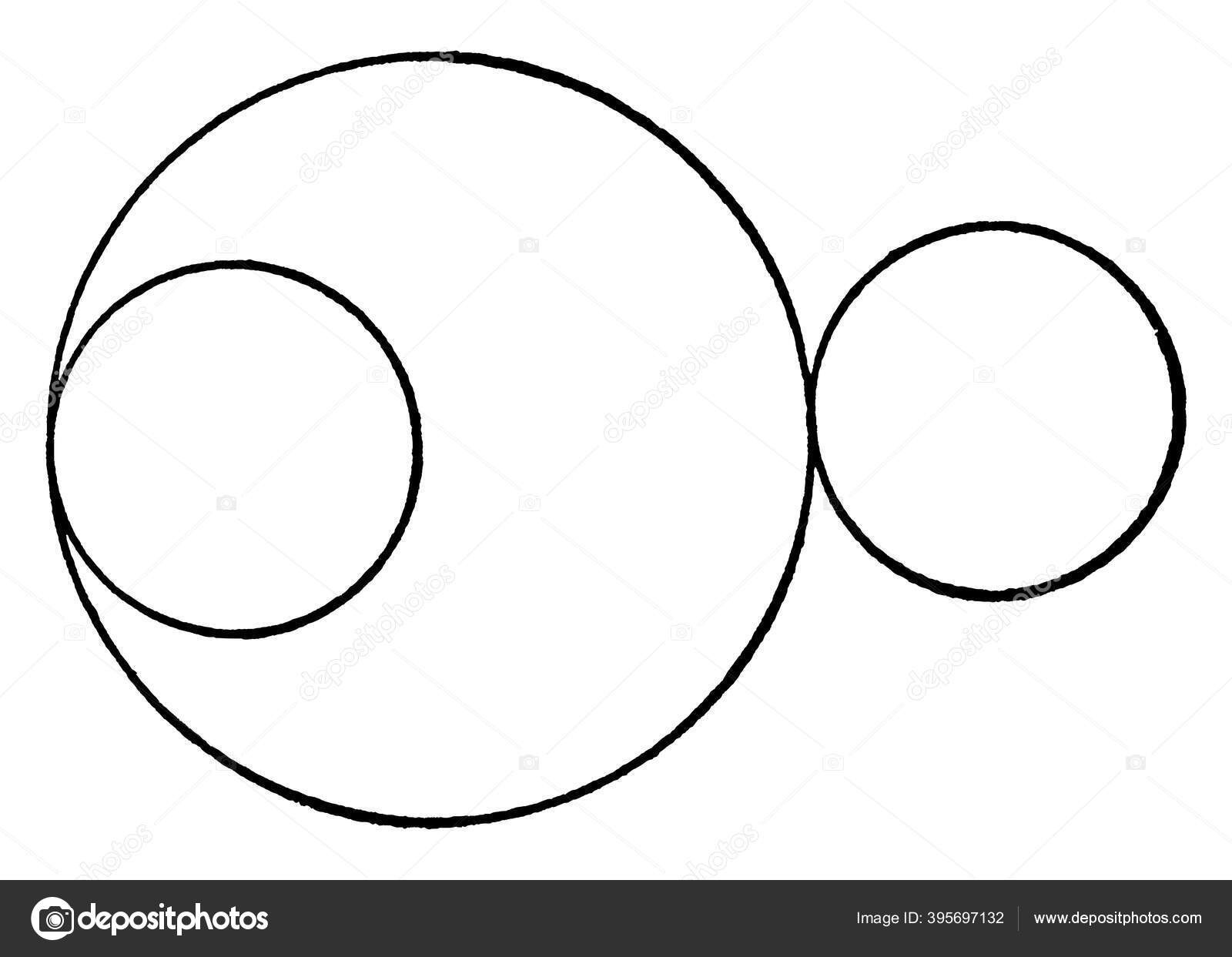 1つの大きな円に触れる2つの小さな円 ヴィンテージラインの図面や彫刻イラスト ストックベクター C Morphart 1つの大きな円に触れる2つの小さな円 ヴィンテージラインの図面や彫刻イラスト ストックベクター C Morphart