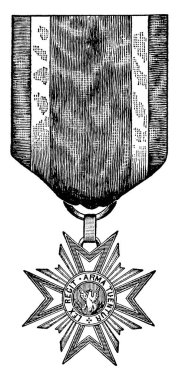Yüzbaşı David R. Waters 'ın MOLUS Üyelik Rozeti, G Bölüğü, 10. Illinois Gönüllü Piyade Alayı, yazılar, mercanlar, iğne desenli ve oymalı orijinal kurdele, eski model çizimler veya resimlerle işlenmiş..
