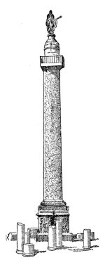 Roma 'daki uzun bir kule, Trajan' ın Dacian savaşındaki zaferinin, klasik çizim ya da gravür resimlerinin sembolüdür..