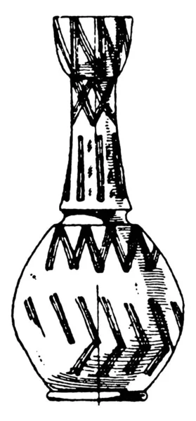 Современная Египетская Бутылка Является Современным Египетским Искусством Нижней Долине Нила — стоковый вектор