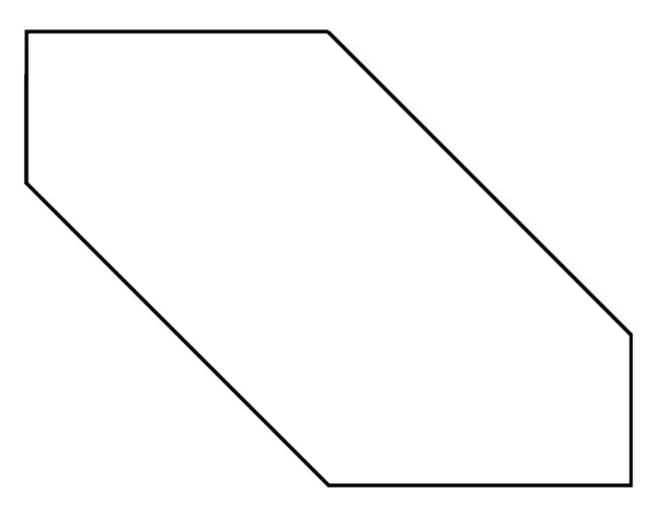 Dit Tangram Vertegenwoordigt Onregelmatige Zeshoek Tangrammen Geeft Studenten Mogelijkheid Een — Stockvector