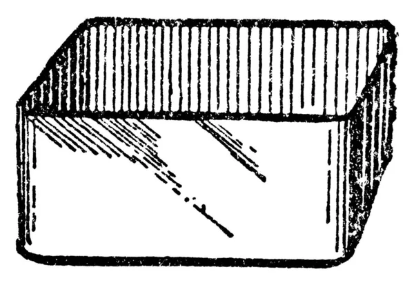 Uno Stampo Formaggio Disegno Vintage Illustrazione Incisione — Vettoriale Stock