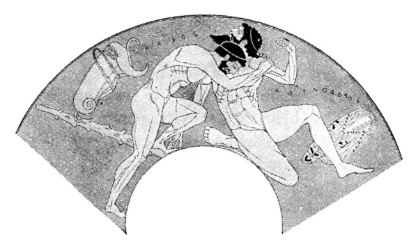 Hercule Était Fils Zeus Équivalent Romain Jupiter Mortel Alcmène Dans — Image vectorielle