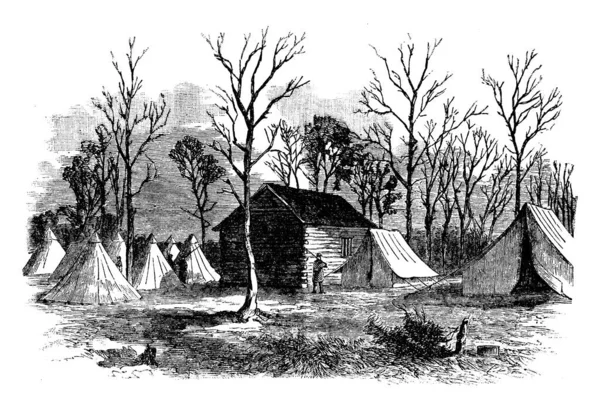 Shiloh Muharebesi Nisan 1862 Tarihlerinde Yapıldı Büyük Kayıplar Büyük Ölçekli — Stok Vektör