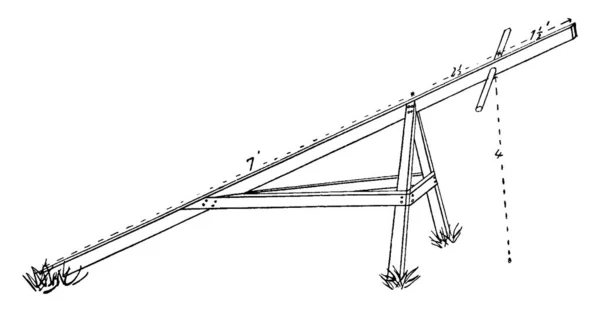 Una Representación Típica Caballo Impactante Utilizado Para Cortar Maíz Una — Archivo Imágenes Vectoriales