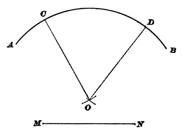 Esta Figura Muestra Centro Que Está Igualmente Una Distancia Del — Vector de stock