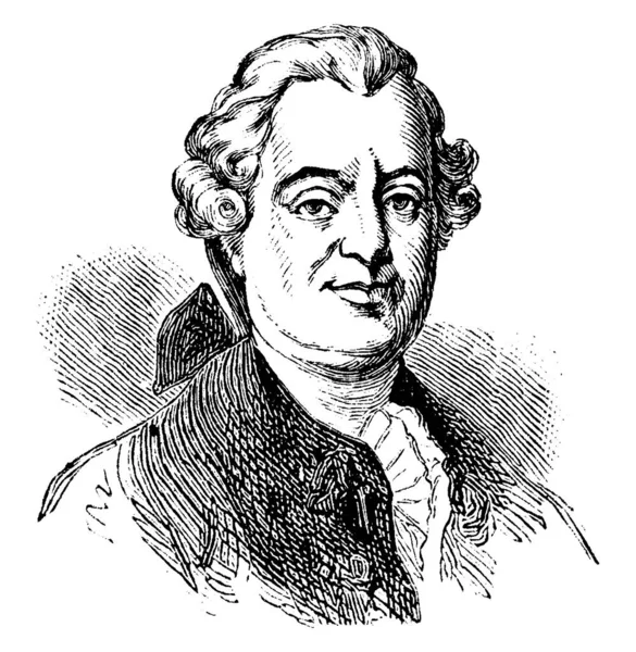 Charles Gravier Paris Dezembro 1717 Paris Fevereiro 1787 Foi Estadista — Vetor de Stock