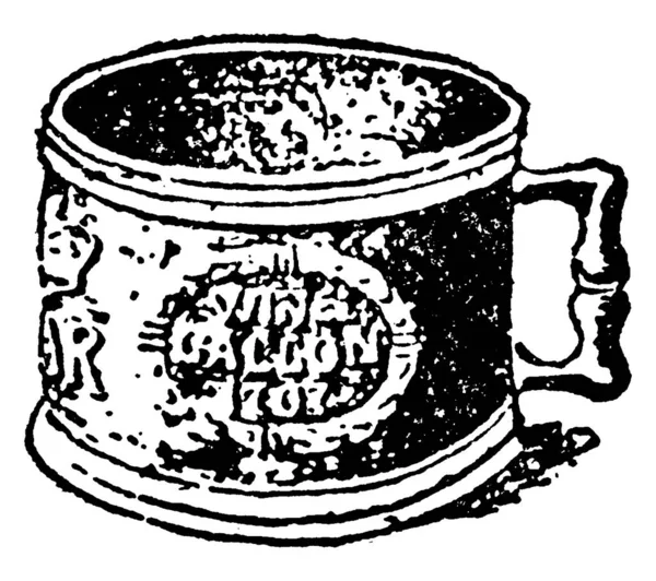 Eine Typische Darstellung Einer Tankard Die Einer Tasse Ähnelt Zeichnung — Stockvektor