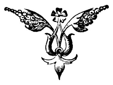 Bu küçük bir alet, süs eşyası ya da dekorasyon, klasik çizim ya da gravür.. 