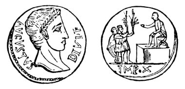 Asya ülkeleri ve Yunan şehirleri Küçük Asya ve komşu adalar, Yunanistan 'da aşağı yukarı akım olan bir altın sikkeye sahiptiler. Burada altın sikkenin önü ve ters tarafı gösteriliyor, Aurum, klasik çizim ya da kabartma şehvet.