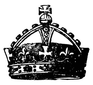 Resimde resmedilen kemerlerin şekli ilk defa V. Edward 'ın büyük mührü üzerinde görülüyor, haçlar, eski çizimler ya da gravür çizimleri var..