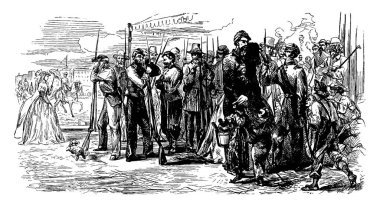 Eski Norfolk Kalesi, federal hükümet tarafından inşa edildi, ama Konfederasyonlar tarafından değiştirildi ve güçlendirildi, iç savaş yerleri, klasik çizimler veya oymalar, klasik illüstrasyonlar gösteriliyor..