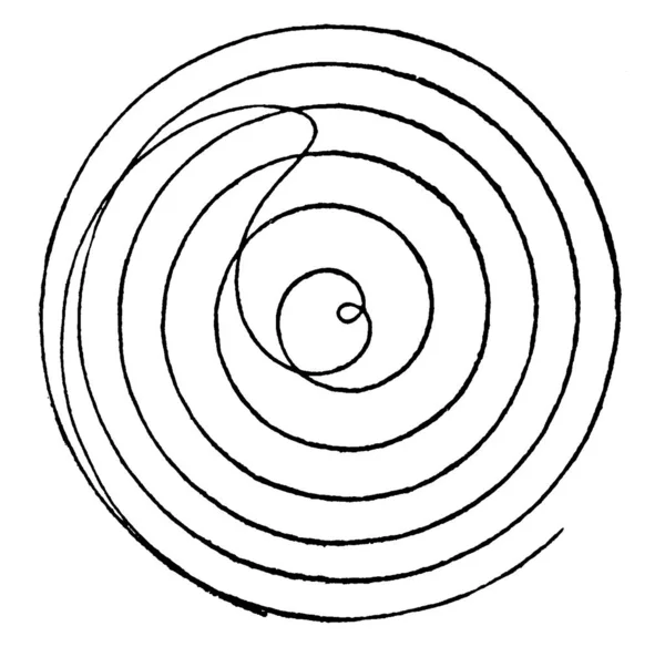 Una Imagen Espiral Fermats Mostrando Varias Espirales Ella Teniendo Centro — Archivo Imágenes Vectoriales