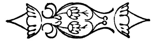 Дудад Повторяющимися Модными Рисунками Вихрями Жирными Узорами Рисунками Винтажных Линиях — стоковый вектор