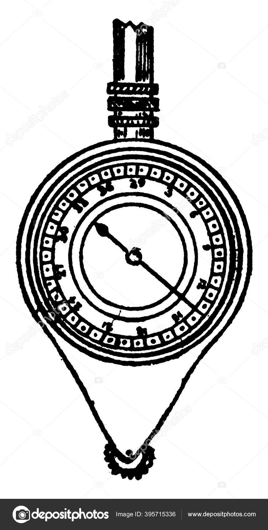 Typical Representation Instrument Called Map Measurer Valuable Use ...