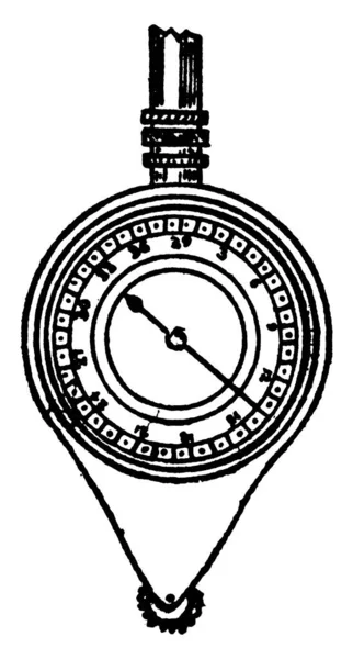 Typisk Representation Ett Instrument Som Kallas Kartmätare Värdefull För Att — Stock vektor