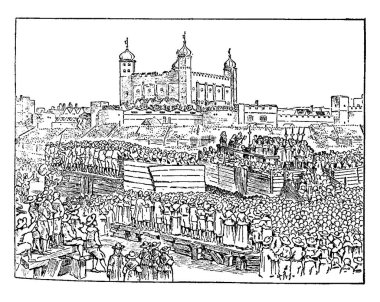 Strafford Kontu 'nun heyecanı, klasik çizim ya da gravür çizimi sırasında büyük bir kalabalık toplandı..