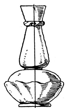 Bu 17. yüzyıl dekoratif kabı camdan yapılmıştır ve kesilmiş çiçekleri ya da dekorasyon parçası, klasik çizim ya da gravür için kullanılır..